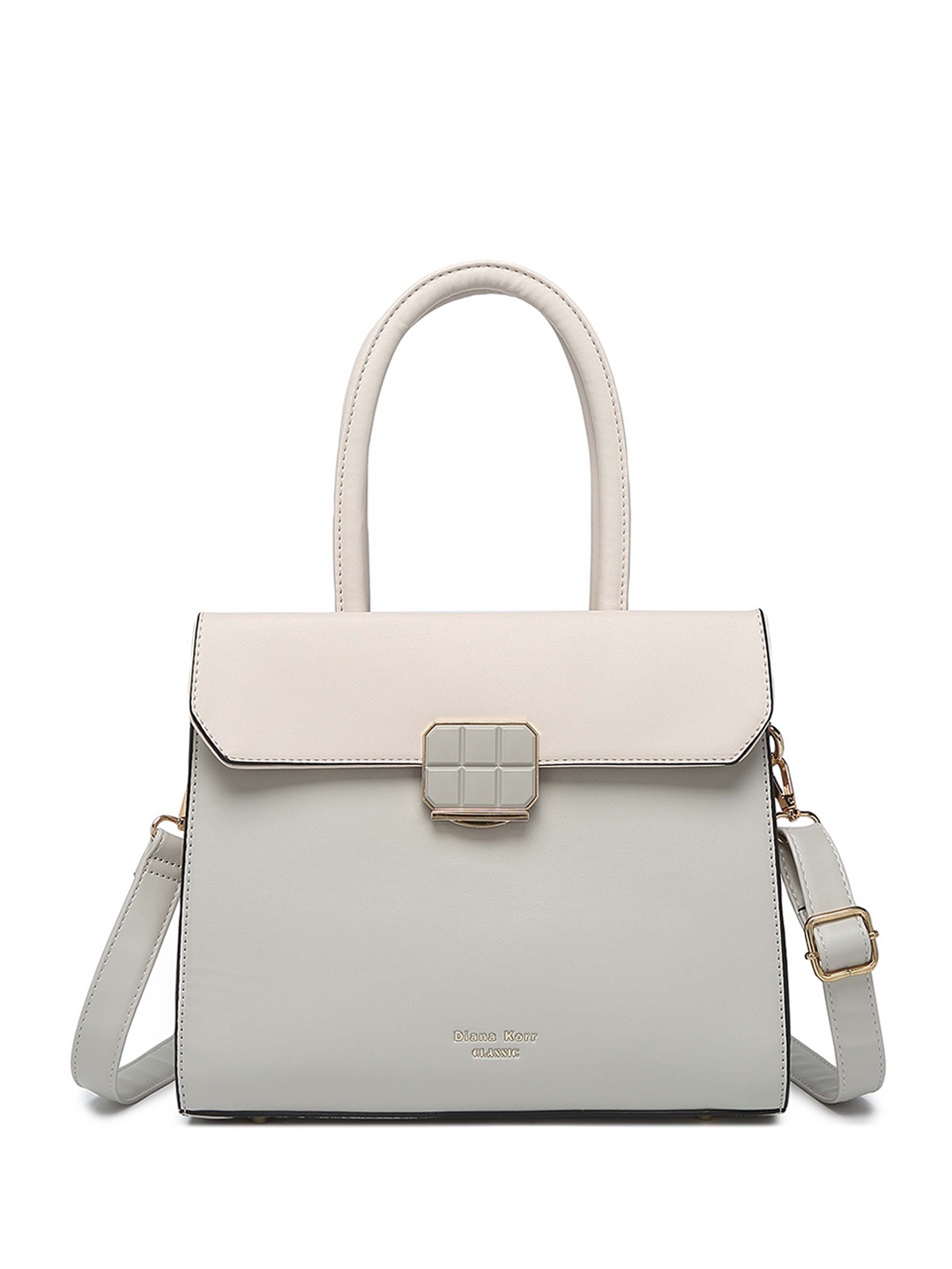 

Diana Korr Structured Handheld Bag, White