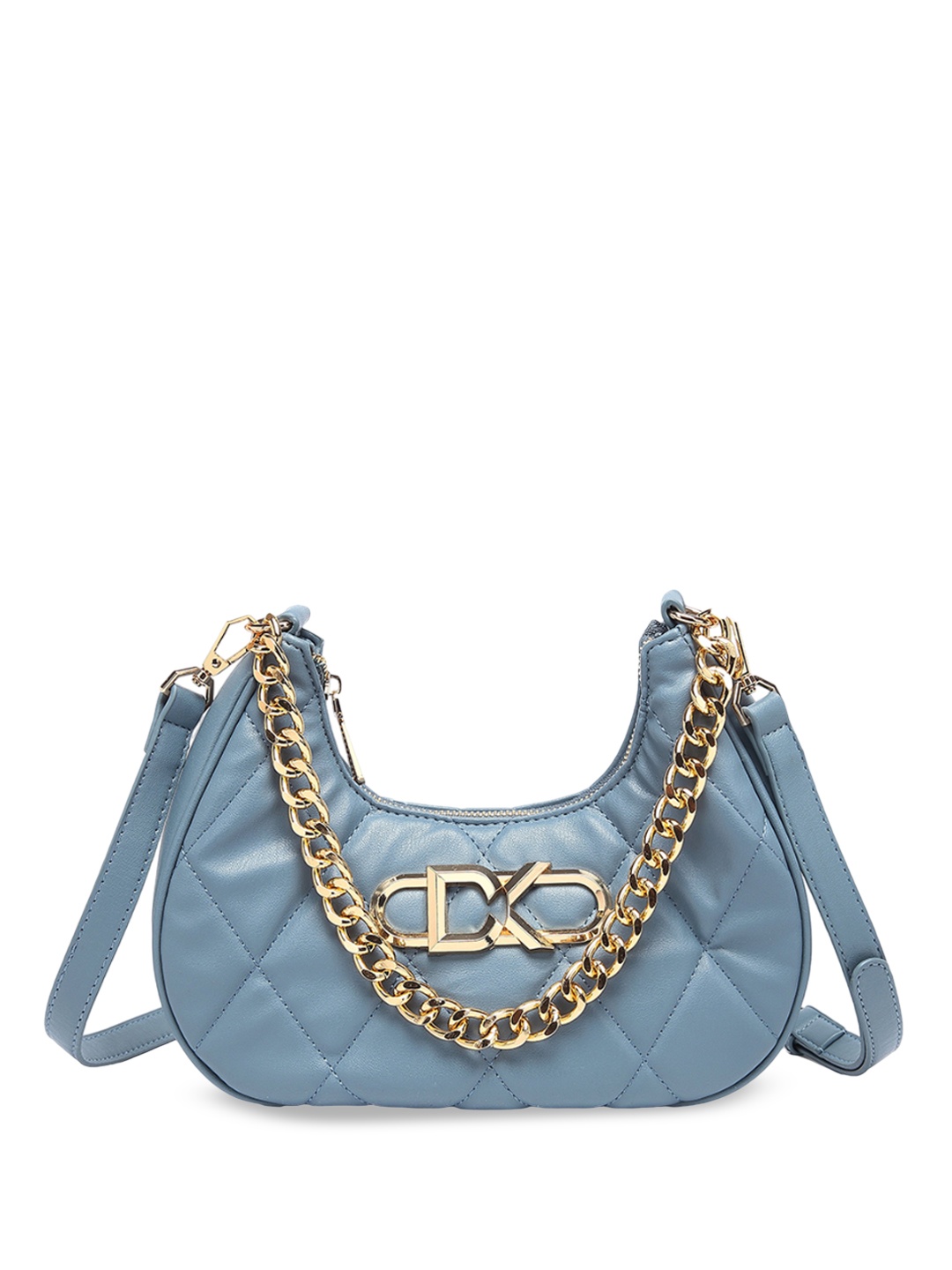 

Diana Korr Colourblocked PU Bucket Handheld Bag, Blue