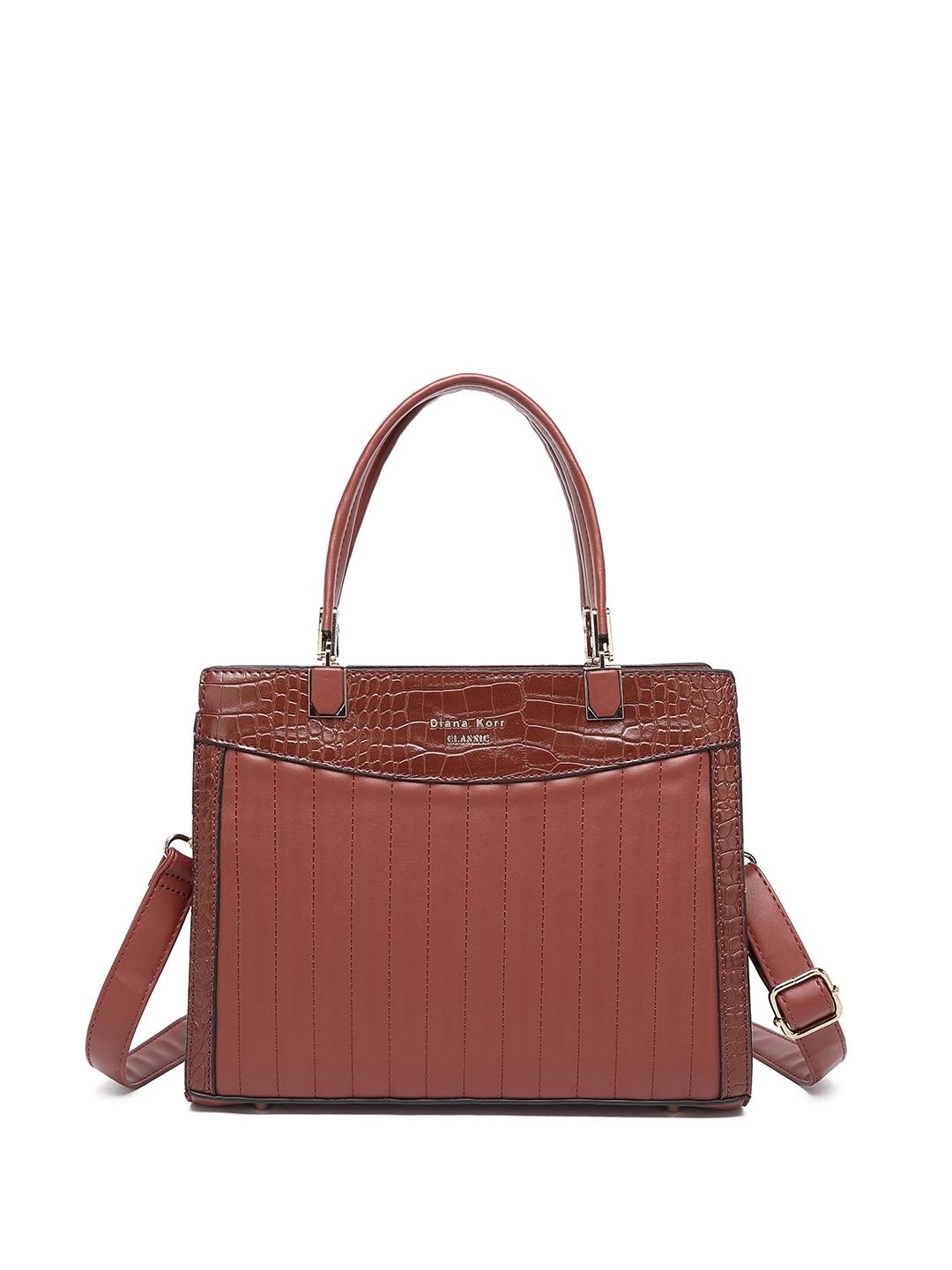 

Diana Korr Textured Structured Handheld Bag, Maroon