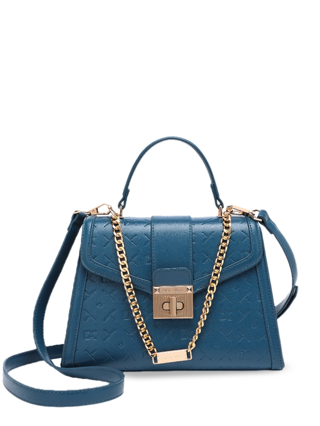 

Diana Korr PU Structured Handheld Bag with Tasselled, Blue