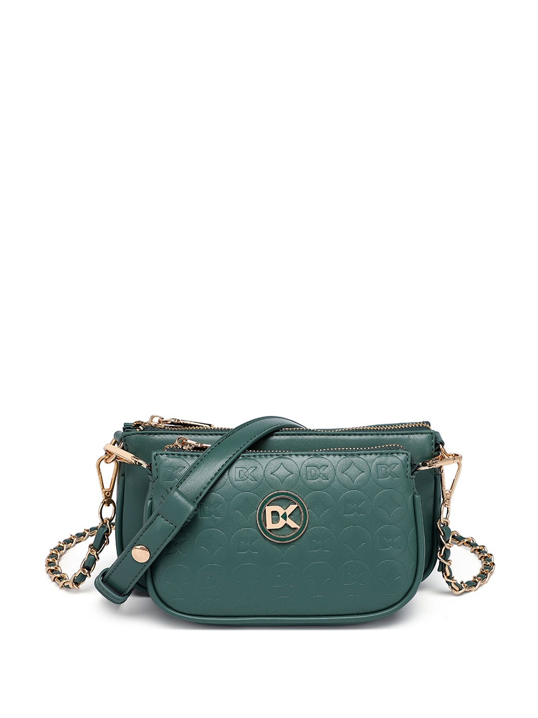 

Diana Korr PU Structured Handheld Bag with Quilted, Green