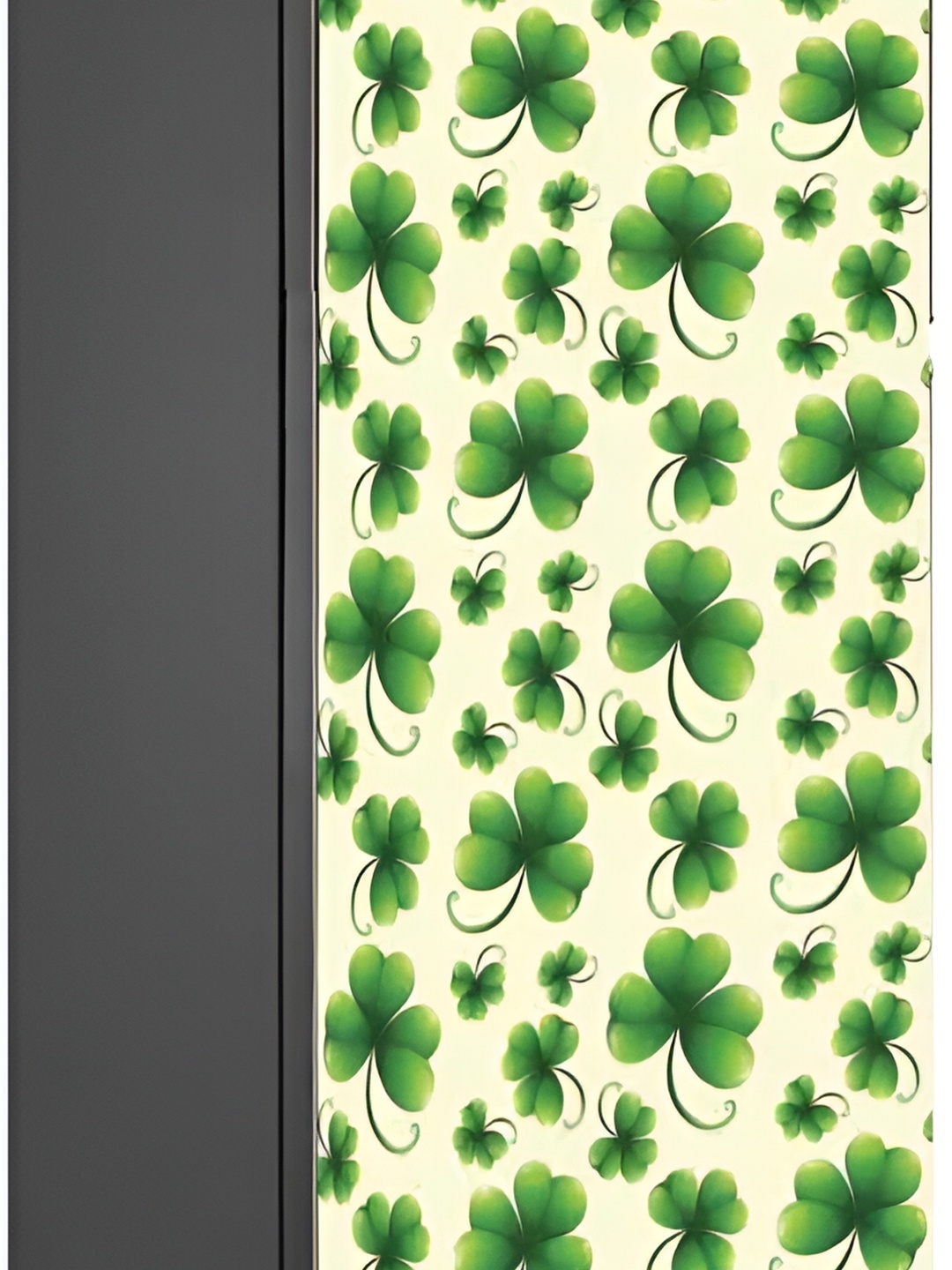 

Wallpics Green Floral Printed Self Adhesive Fridge Sticker