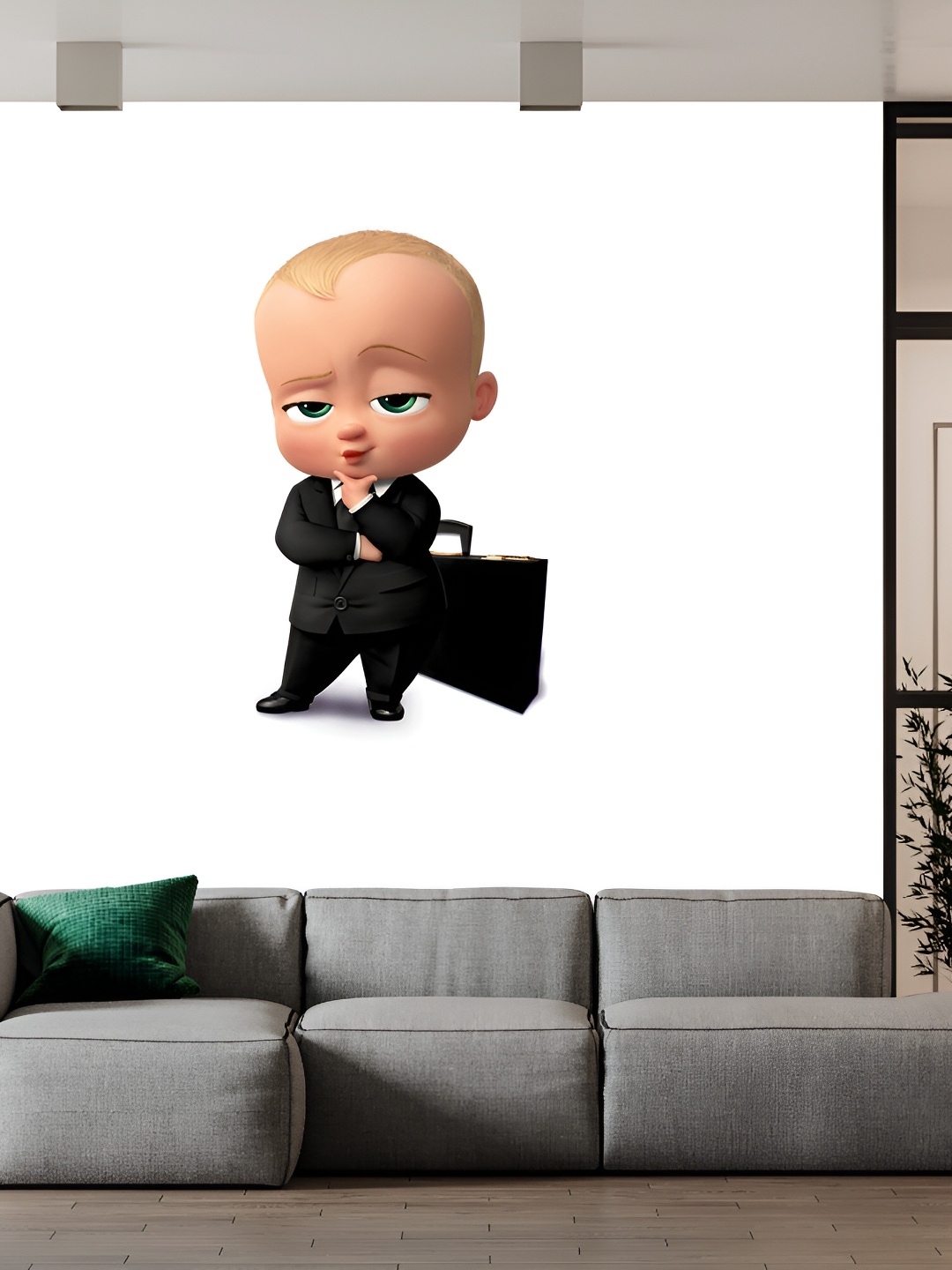 

Wallpics Black & White Printed Wall Sticker