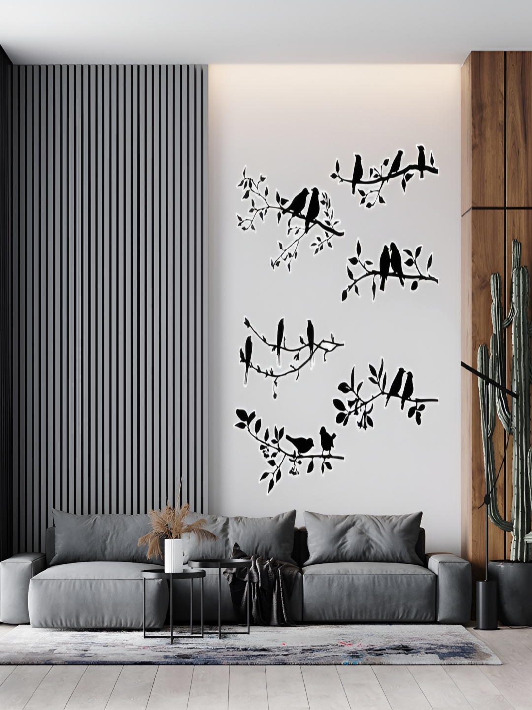 

Wallpics Black Printed Waterproof Wall Sticker