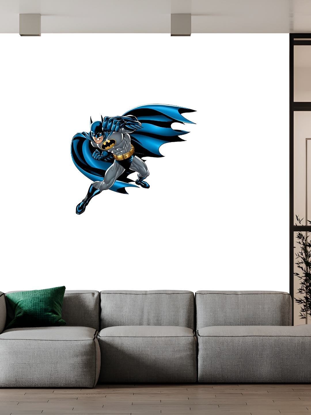 

Wallpics Blue & Grey Cartoon Characters Water Resistant Wall Sticker