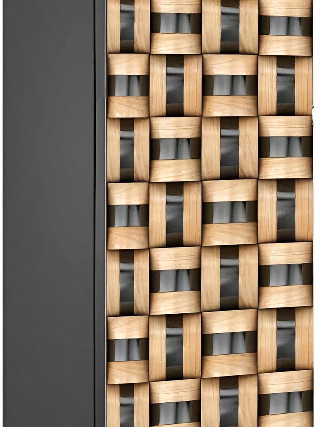 

Wallpics Brown & Grey Abstract Printed Water Resistant Fridge Sticker
