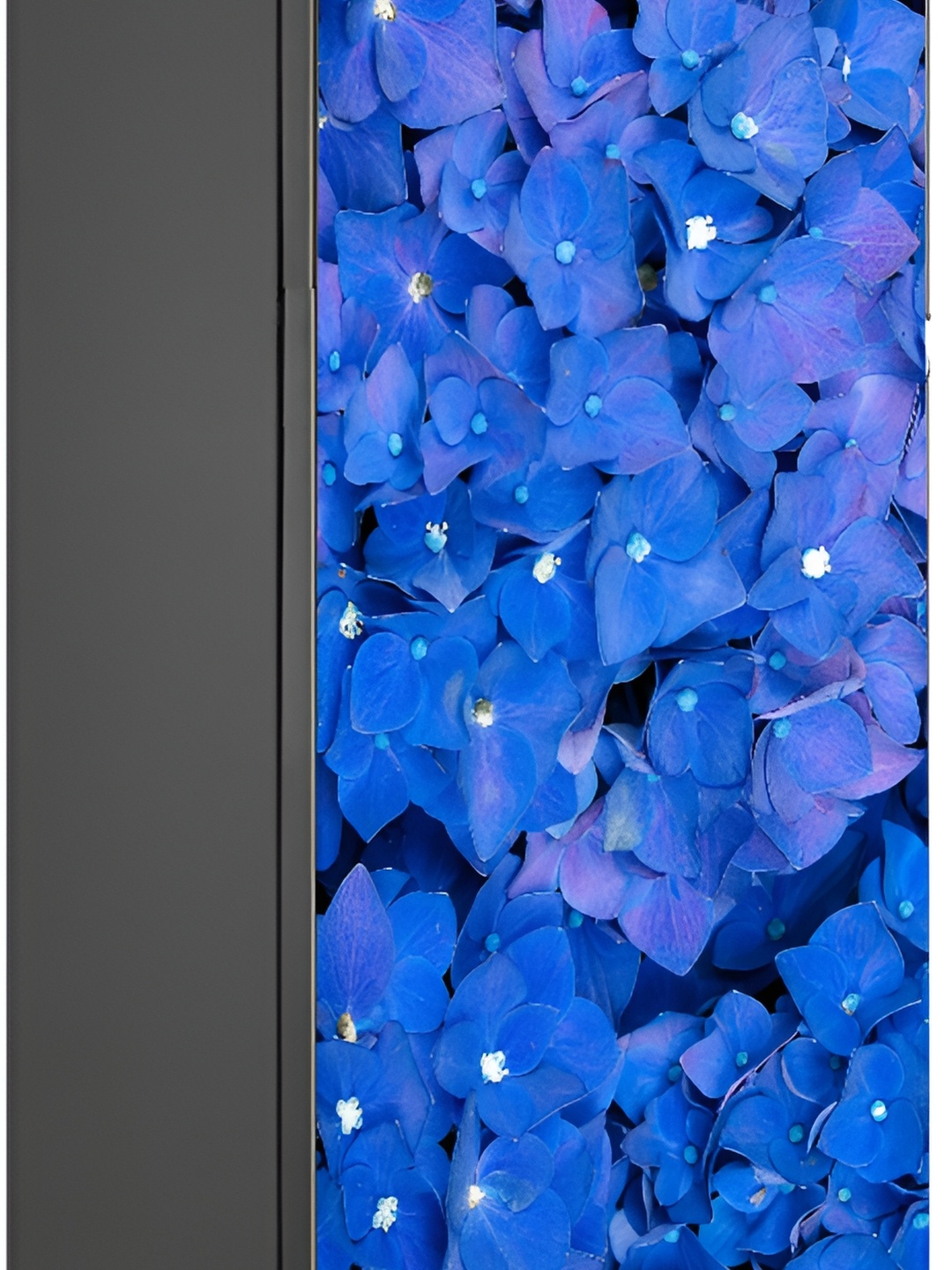 

Wallpics Black & Blue Floral Printed Water Resistant Fridge Sticker