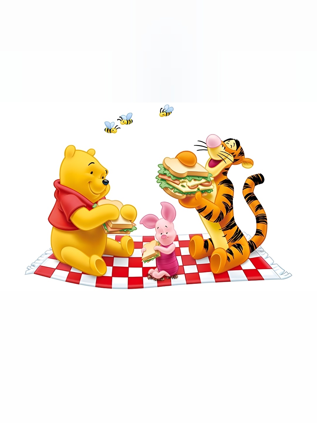 

Wallpics Yellow & Pink Pooh Printed Waterproof Wall Sticker