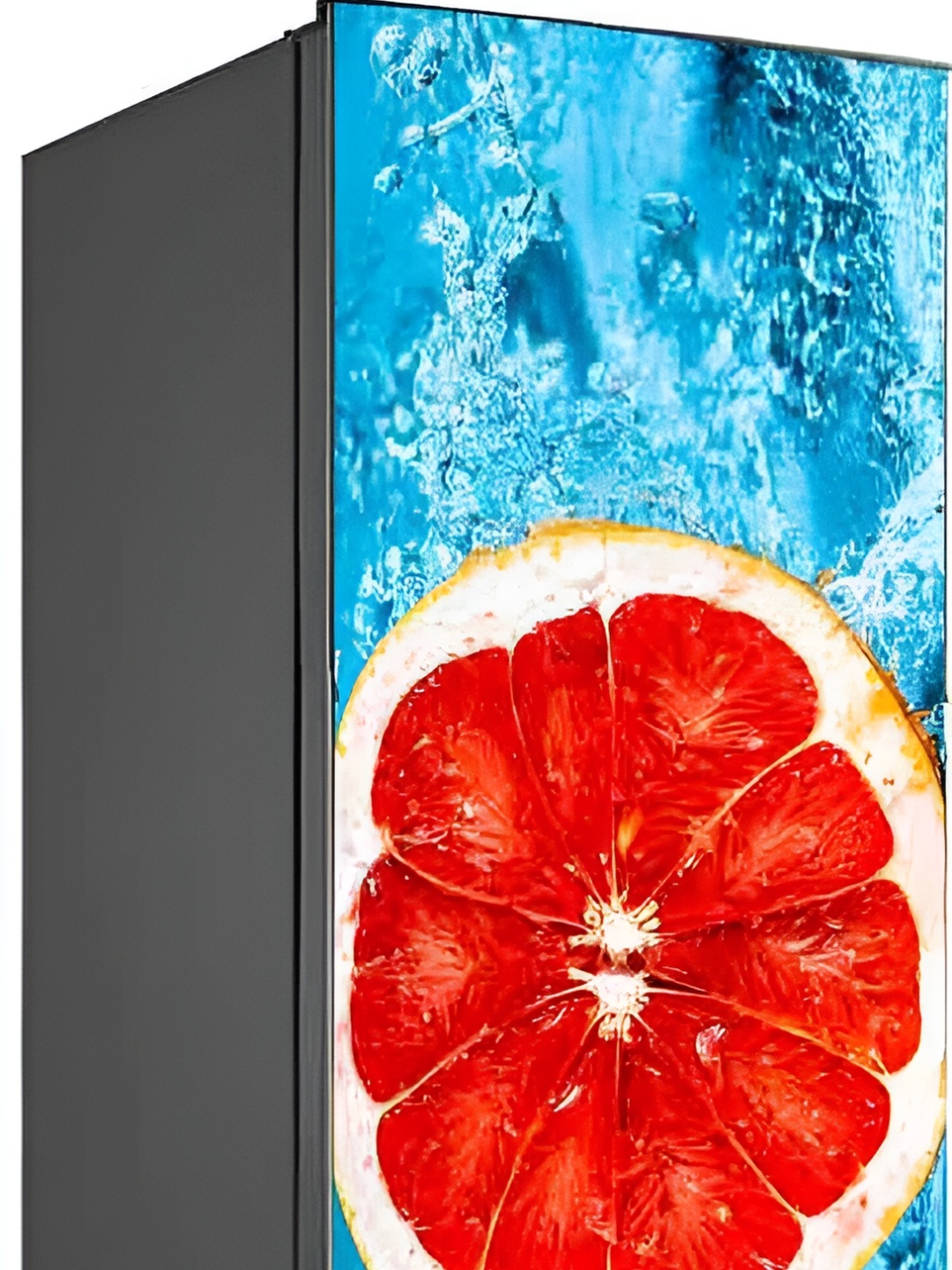 

Wallpics Blue & Red Abstract Printed Water Resistant Fridge Sticker