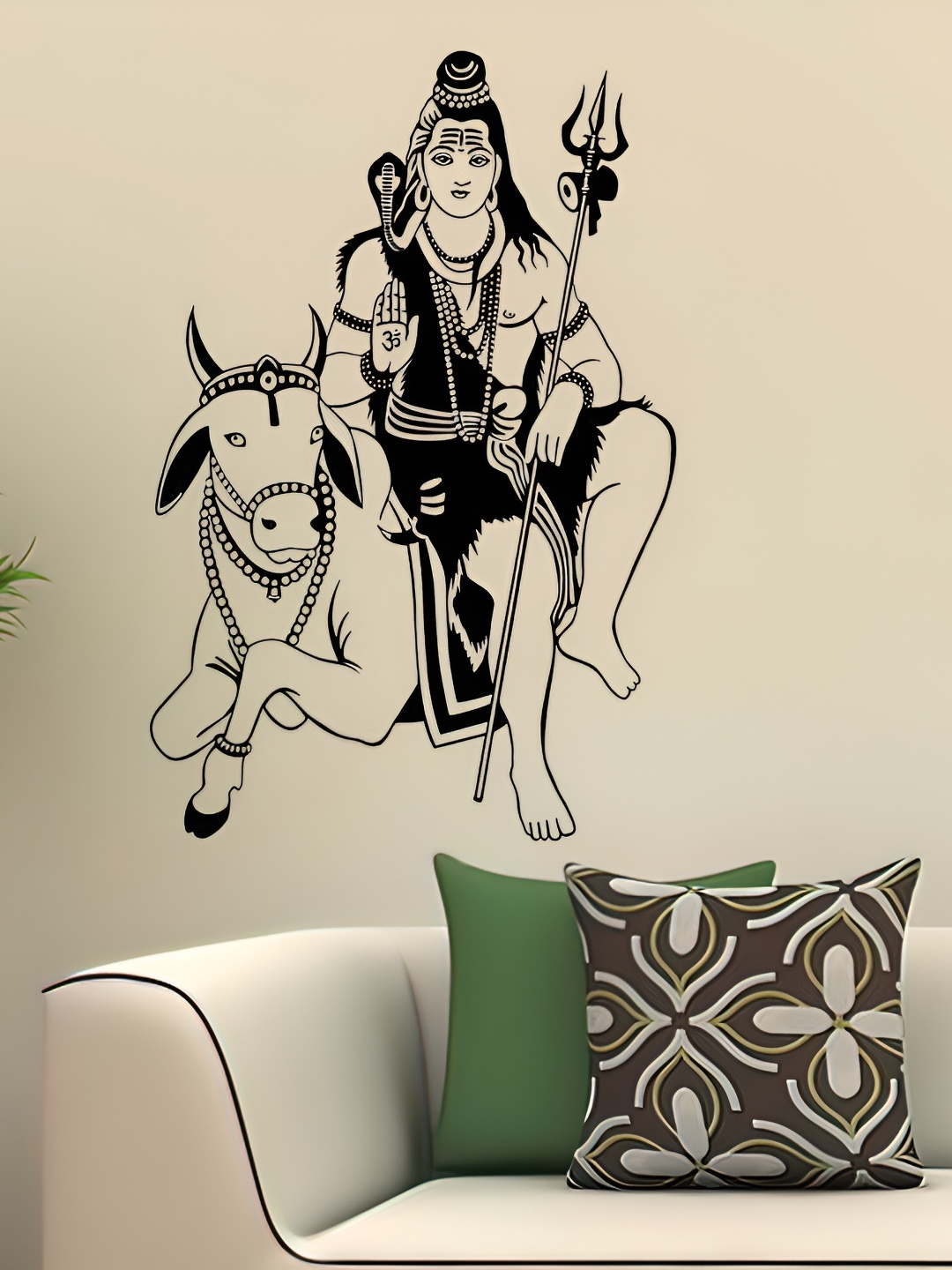 

Wallpics Black Printed Waterproof Wall Sticker