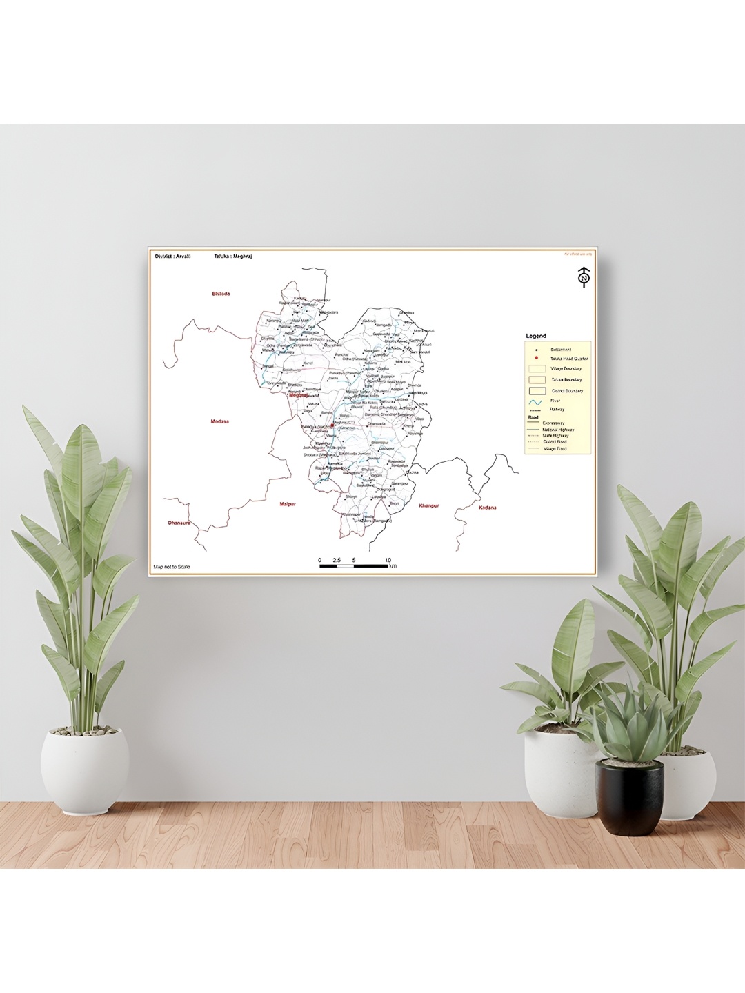 

Wallpics White & Pink Arvali Printed Waterproof Wall Sticker