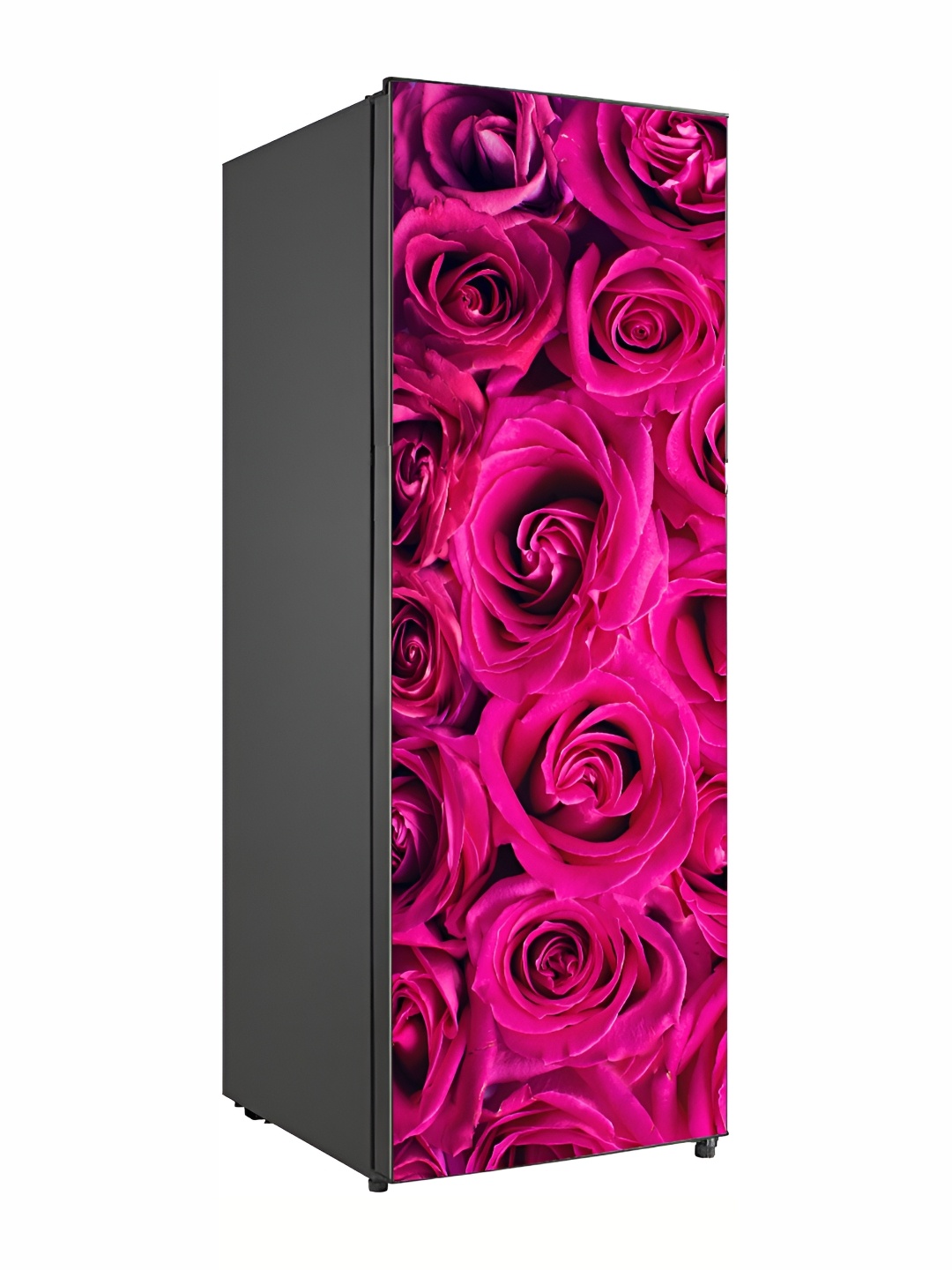 

Wallpics Pink Floral Printed Water Resistant Fridge Sticker