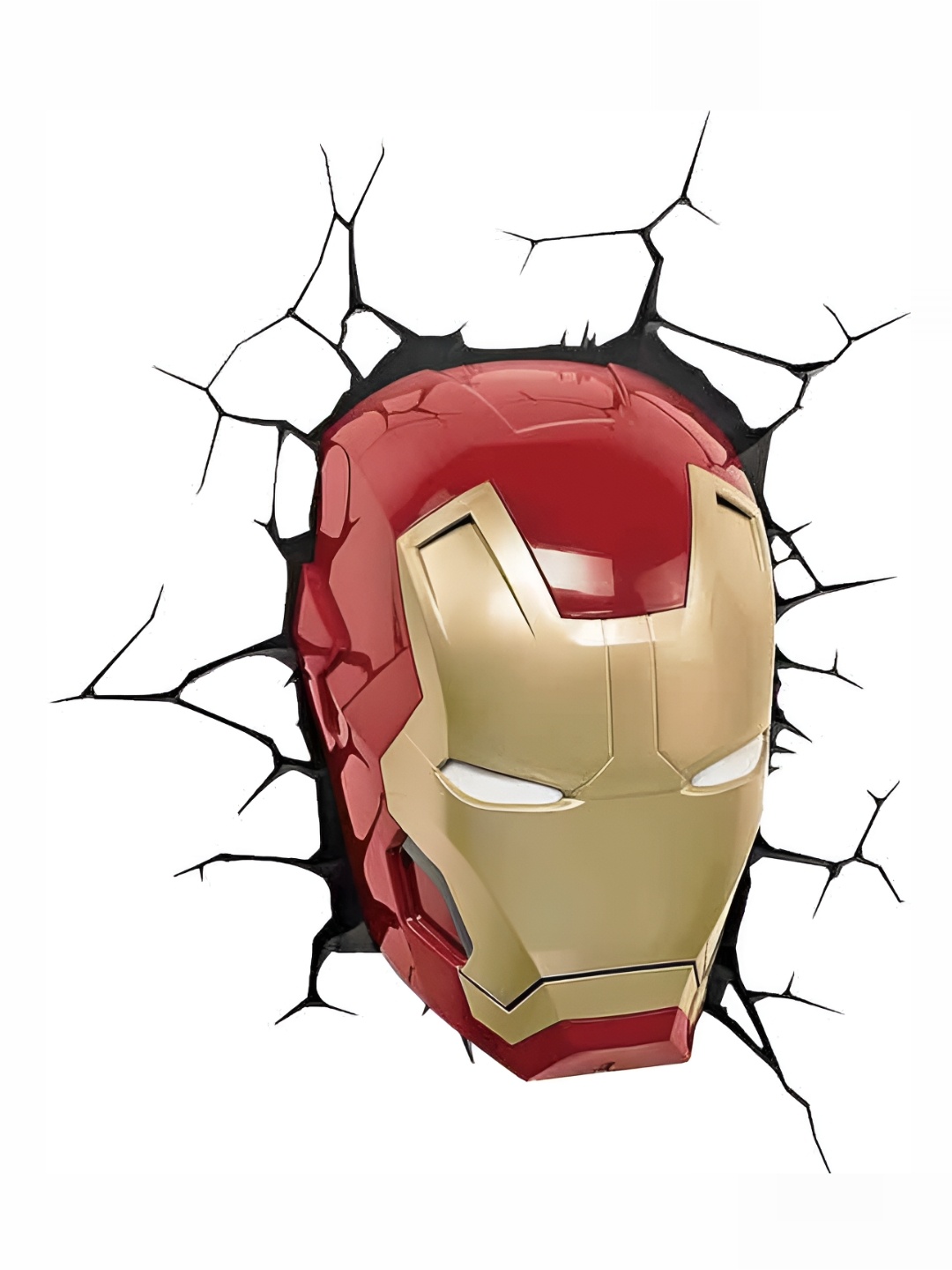 

Wallpics Tan Brown & Red Iron Man Printed Water Resistant Wall Sticker