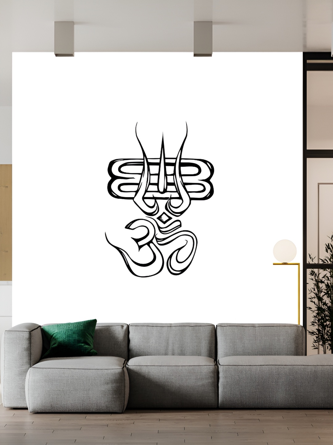 

Wallpics Black Religious Printed Waterproof Wall Poster