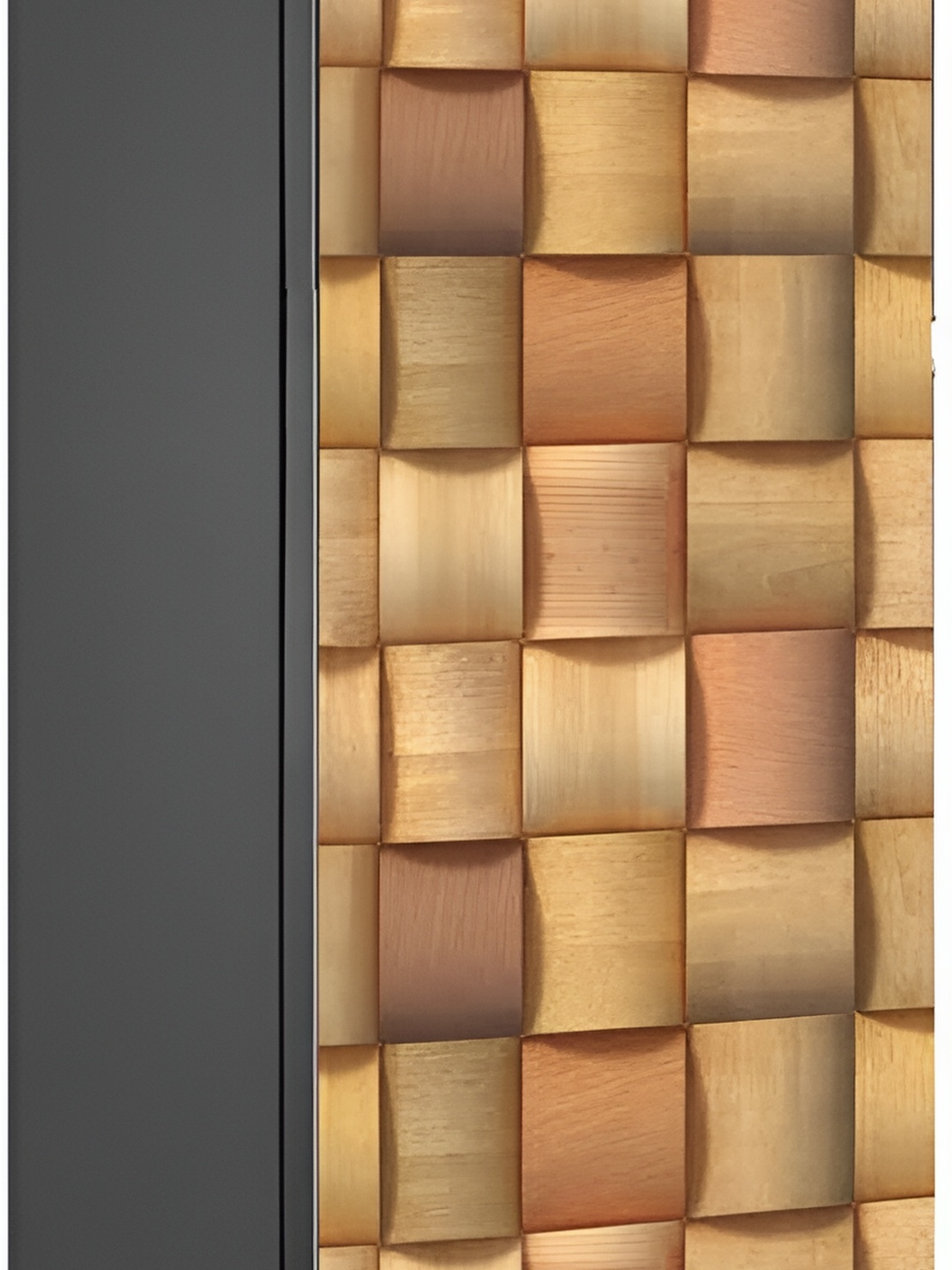 

Wallpics Brown Abstract Printed Self Adhesive Water Resistant Fridge Sticker
