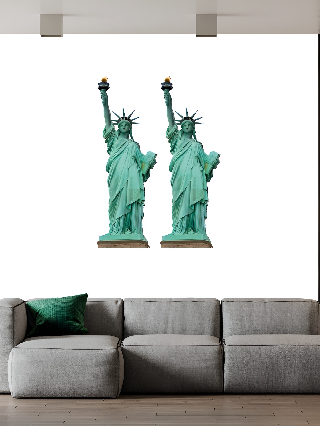 

Wallpics Green Printed Waterproof Self-Adhesive Wall Sticker