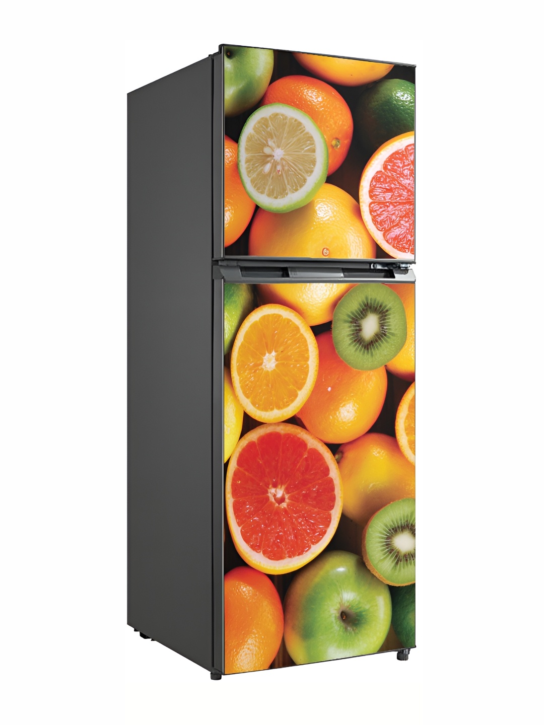 

Wallpics Yellow & Red Fruits Printed Water Resistant Fridge Sticker