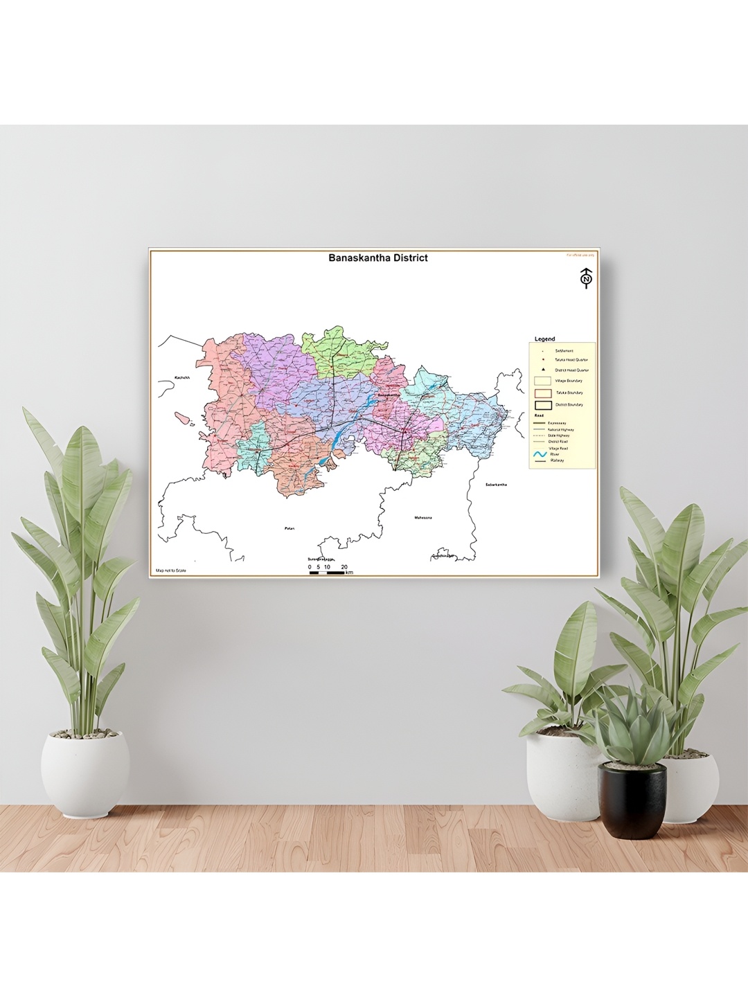 

Wallpics Purple & Blue Printed Waterproof Vinyl Wall Sticker