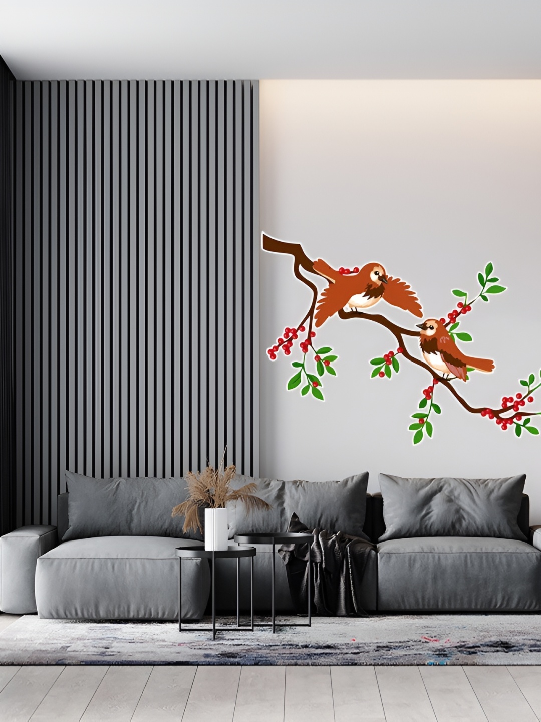 

Wallpics Brown & Green Printed Waterproof Wall Sticker