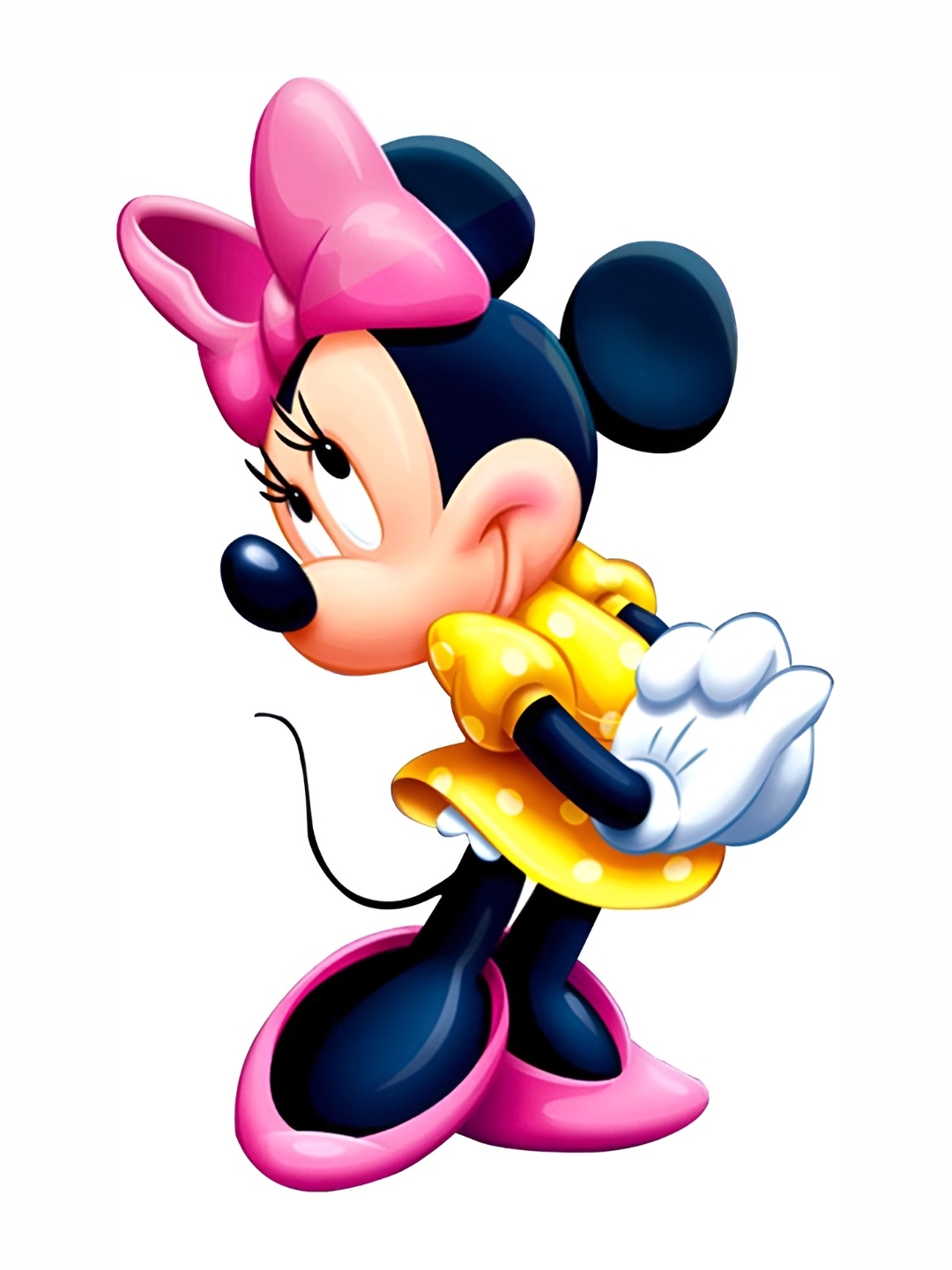 

Wallpics Black & Pink Minnie Mouse Printed Waterproof Wall Sticker