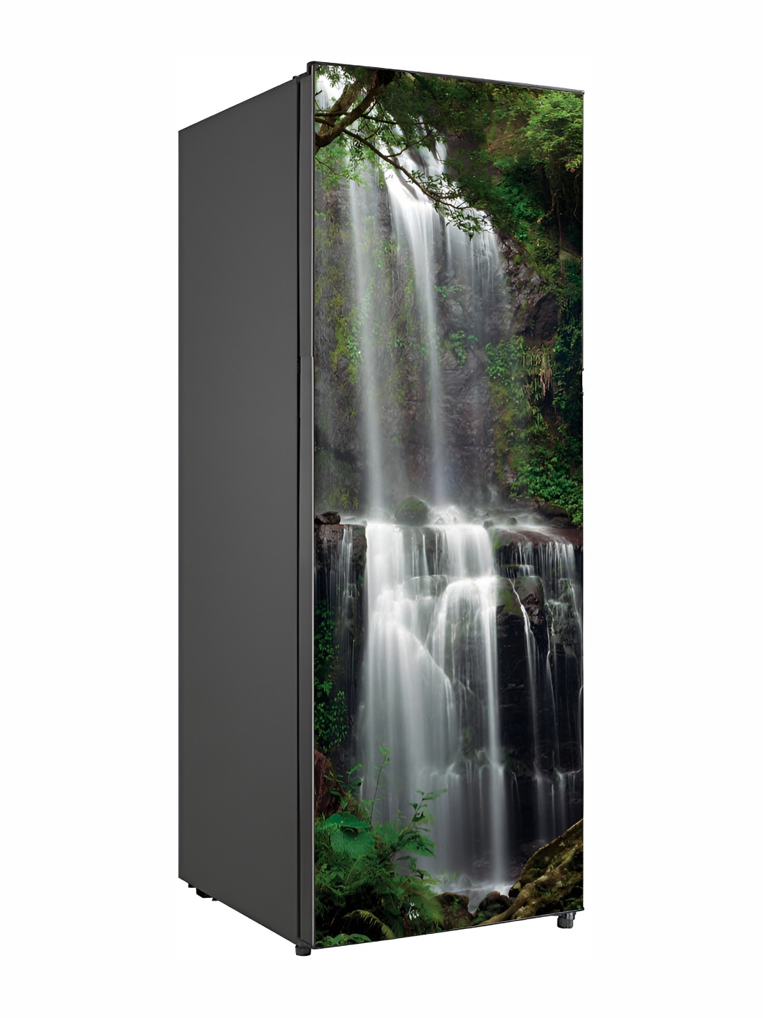 

Wallpics Black & White Printed Waterproof Fridge Sticker
