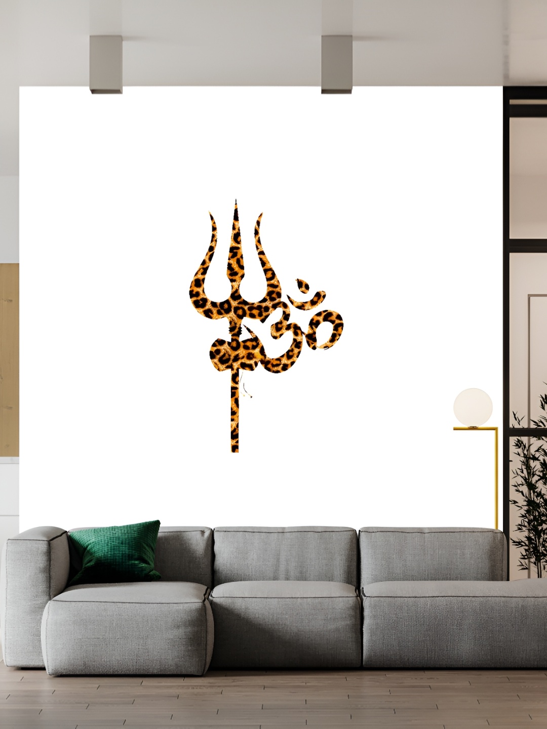 

Wallpics Brown & Black Religious Printed Water Proof Wall Sticker