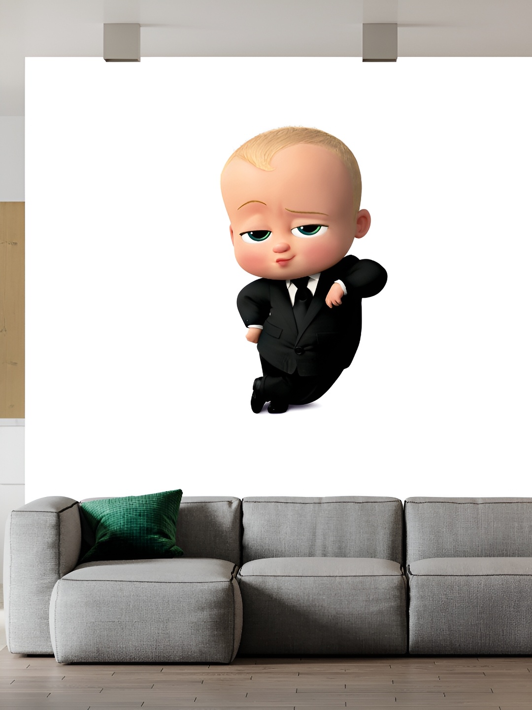 

Wallpics Black Printed Waterproof Wall Sticker