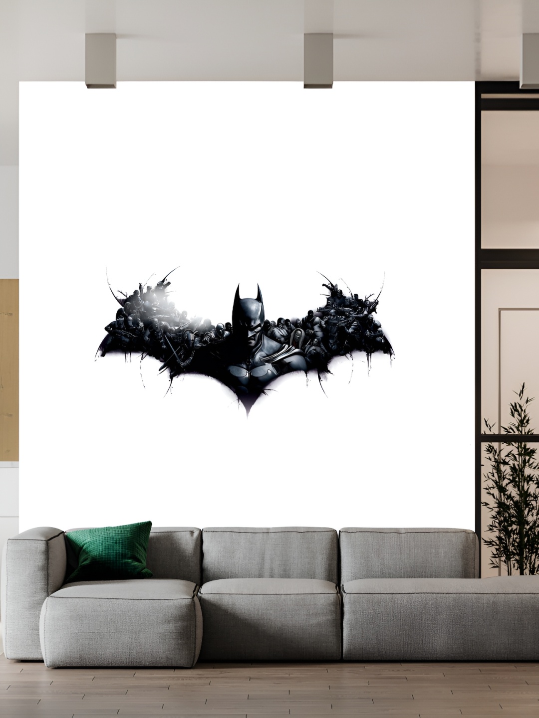 

Wallpics White & Black Cartoon Characters Printed Waterproof Wall Sticker