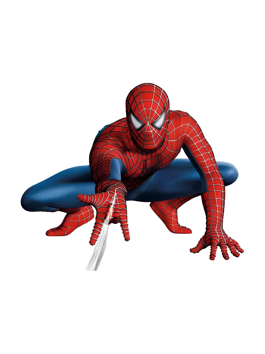 Wallpics Red & Blue Cartoon Characters Printed Waterproof Wall Sticker