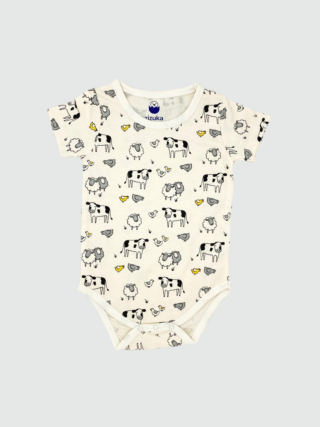 

BAESD Infant Printed Cotton Bodysuit, Black