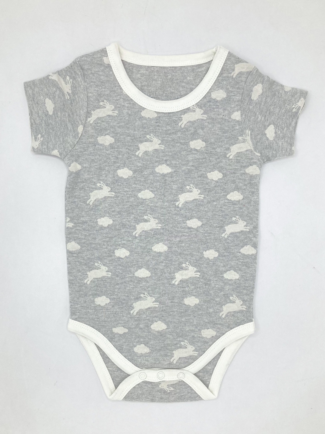 

BAESD Infants Printed Cotton Bodysuit, Grey