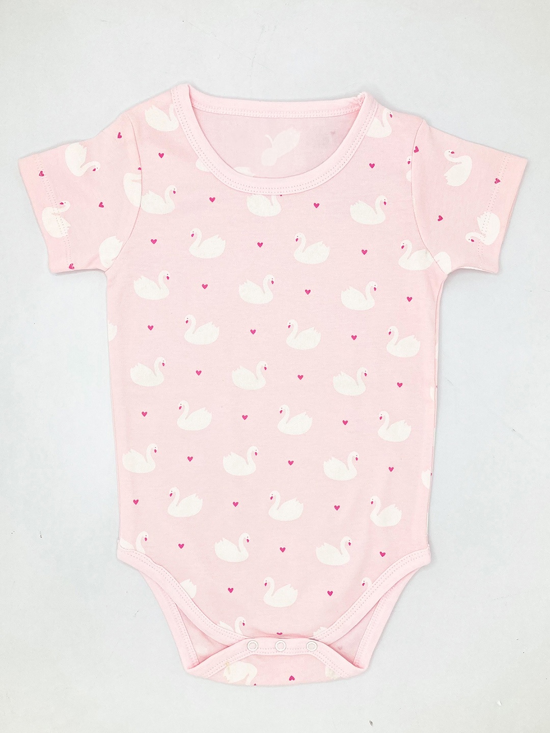 

BAESD Infants Printed Cotton Bodysuit, Pink