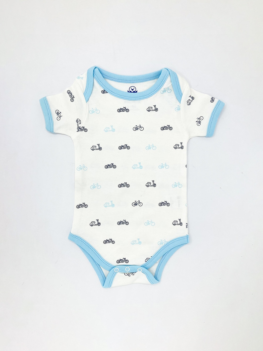 

BAESD Infants Printed Cotton Bodysuit, Off white