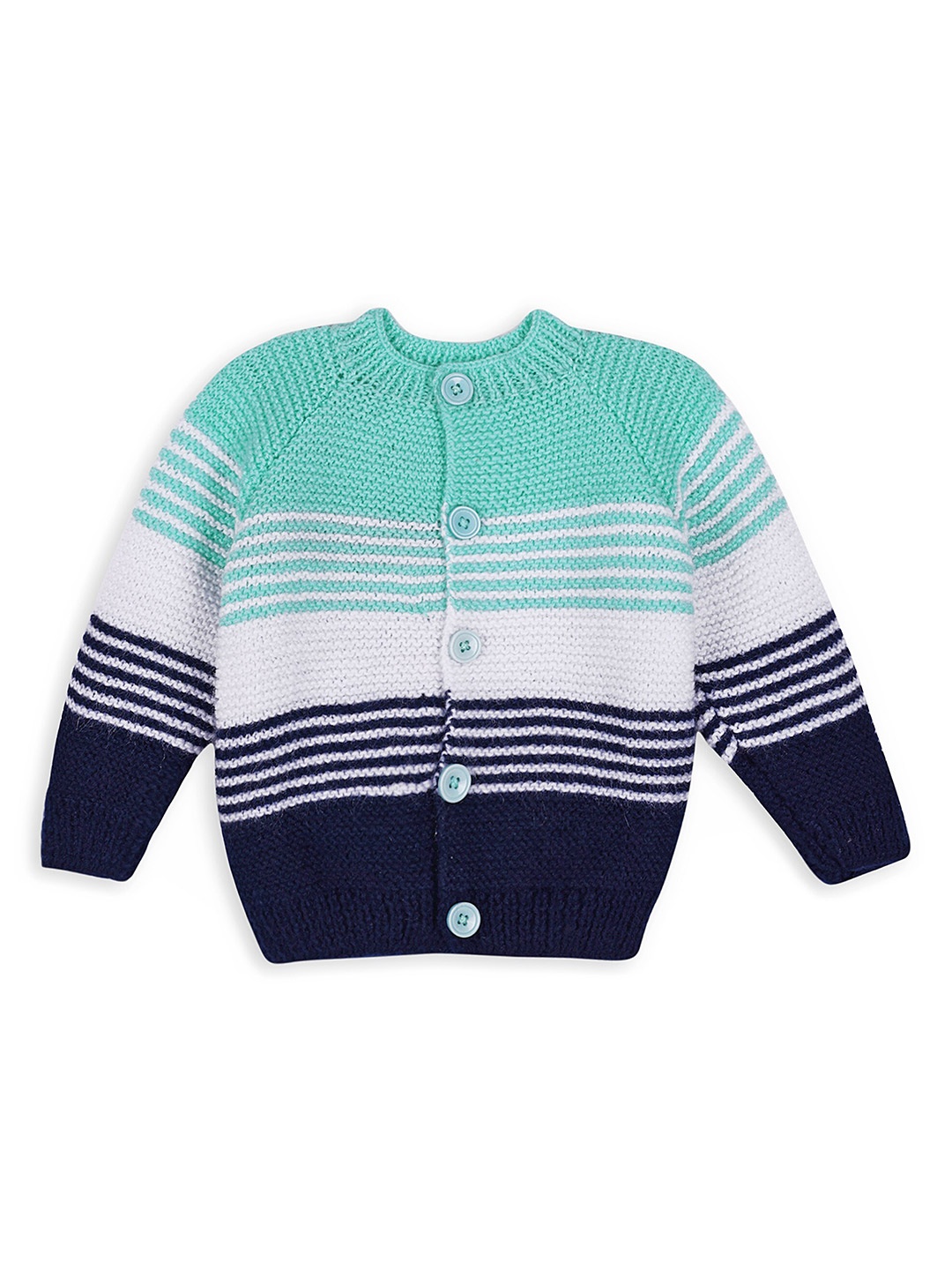 

WINDROP SOLUTIONS Infant Kids Striped Cardigan Sweater, Green
