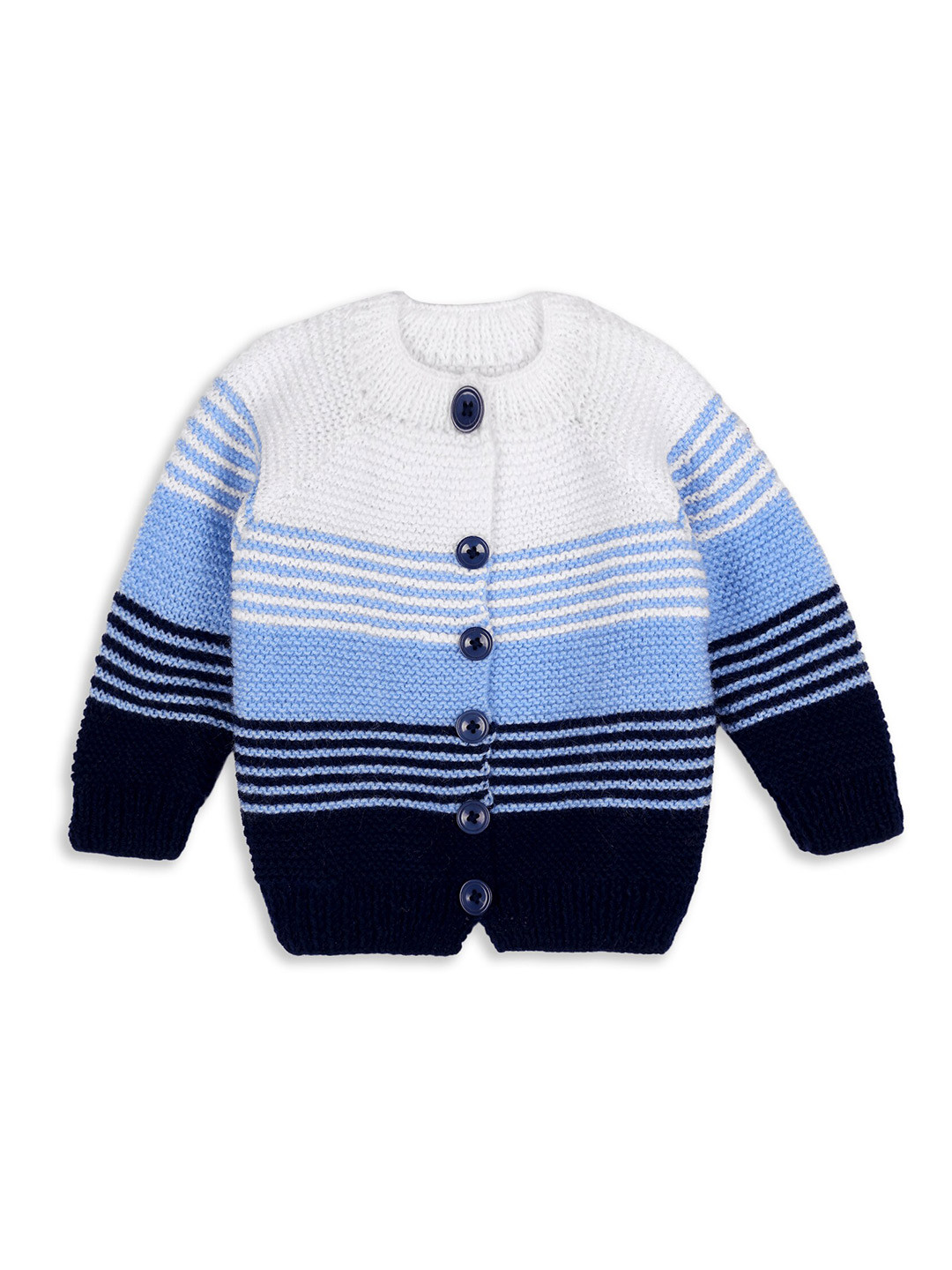 

WINDROP SOLUTIONS Infant Kids Striped Cardigan Sweater, White