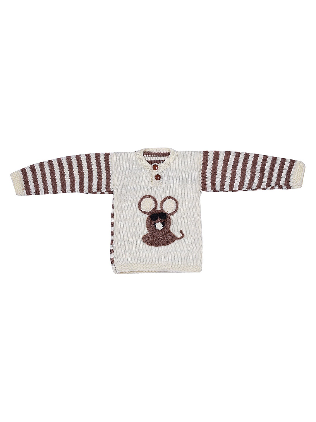 

WINDROP SOLUTIONS Kids Striped Pullover Sweater, White