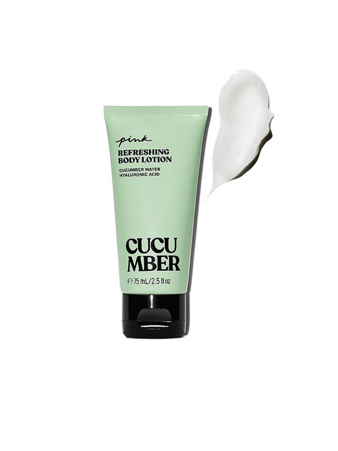 

Victoria's Secret Cucumber Water Pink Refreshing Mini Body Lotion With HA - 75ml, Green