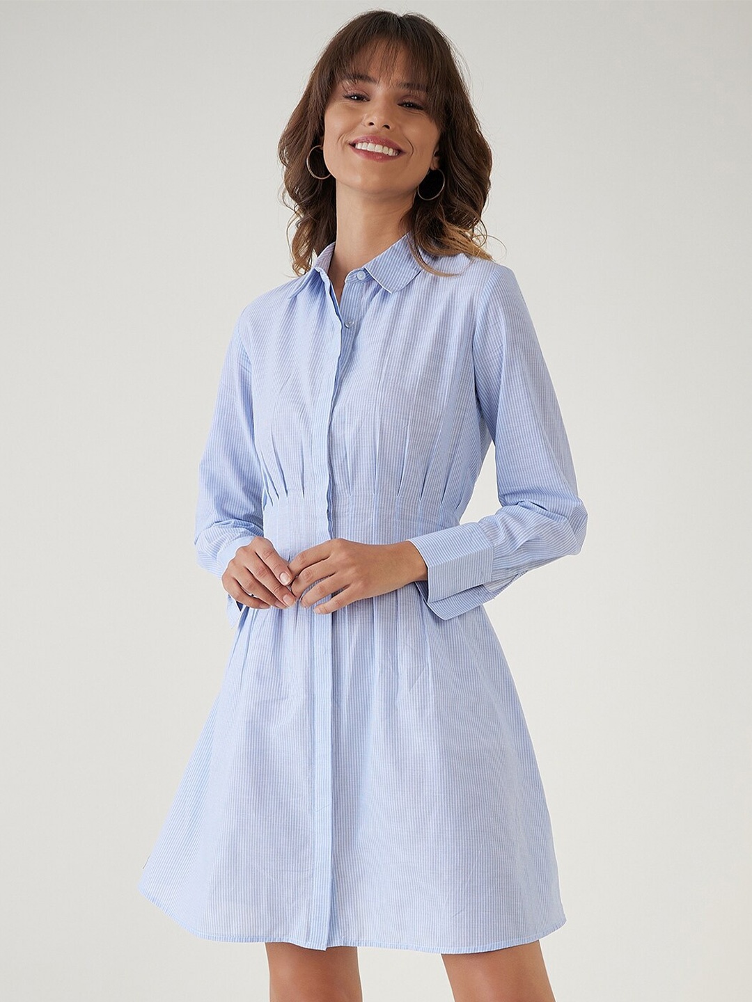 

JEFF COOPER Women Opaque Casual Shirt, Blue