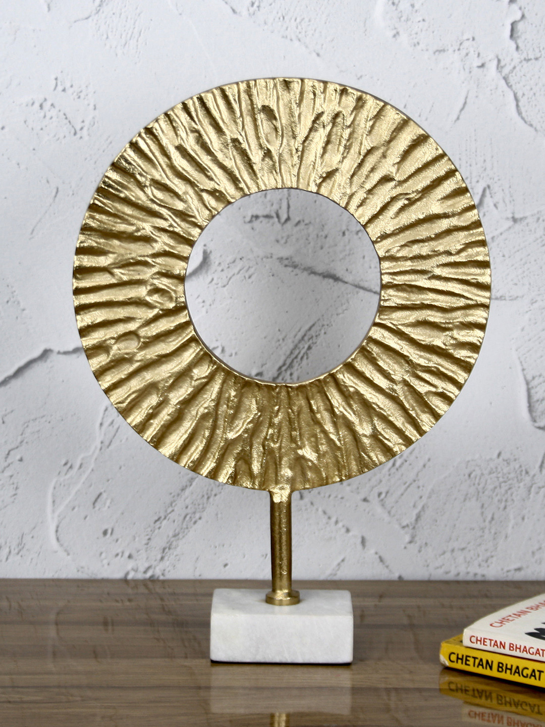 

Maison Modern Gold-Toned Textured Curio Showpiece