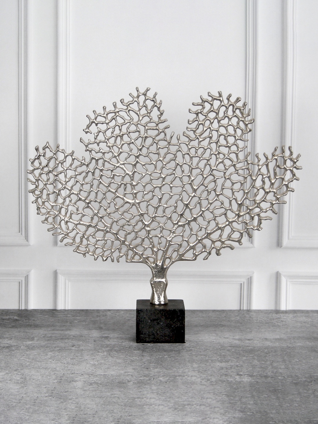 

Maison Modern Silver-Toned Textured Curio Showpiece
