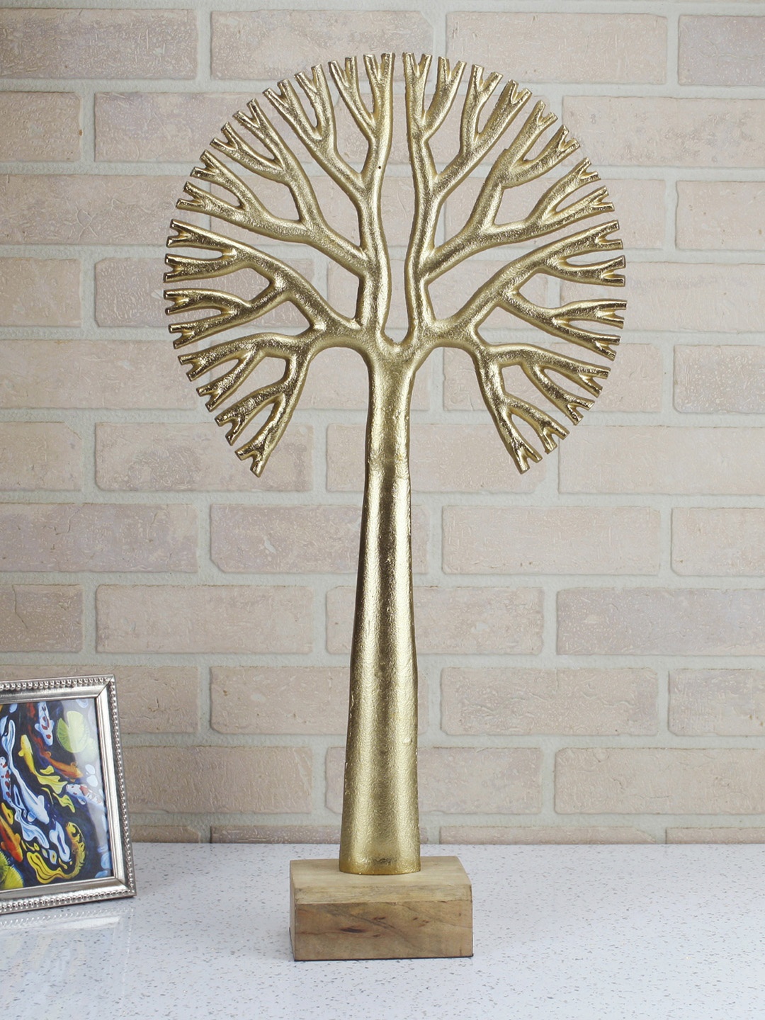 

Maison Modern Gold-Toned Textured Curio Showpiece