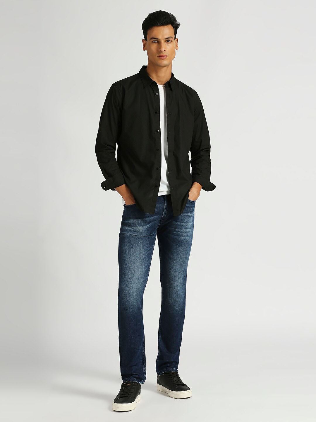 

Pepe Jeans Pure Cotton Casual Shirt, Black