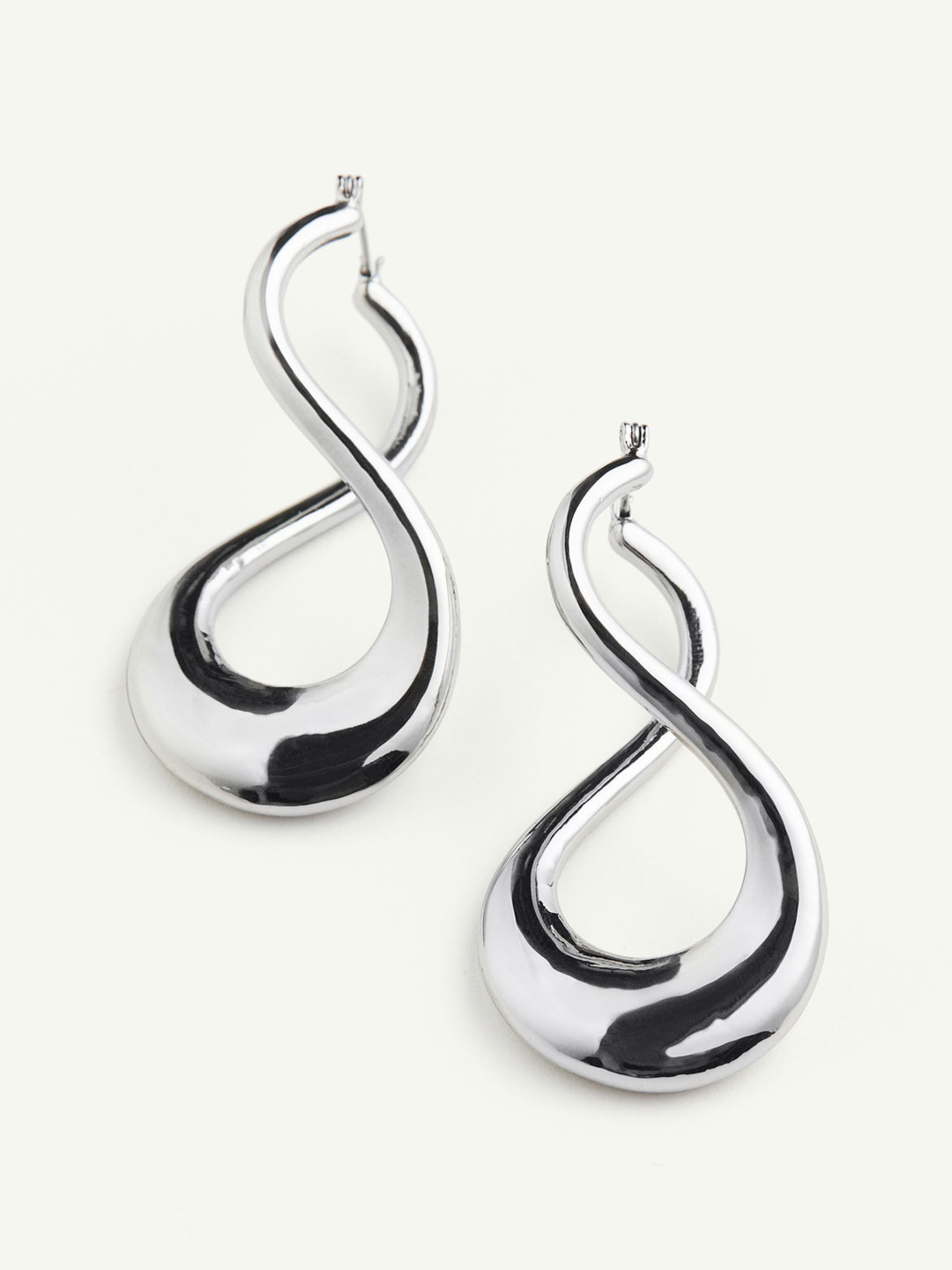 

H&M Twisted Earrings, Silver