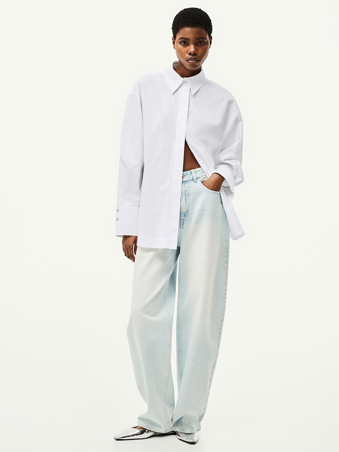 

H&M Oversized Shirt, White