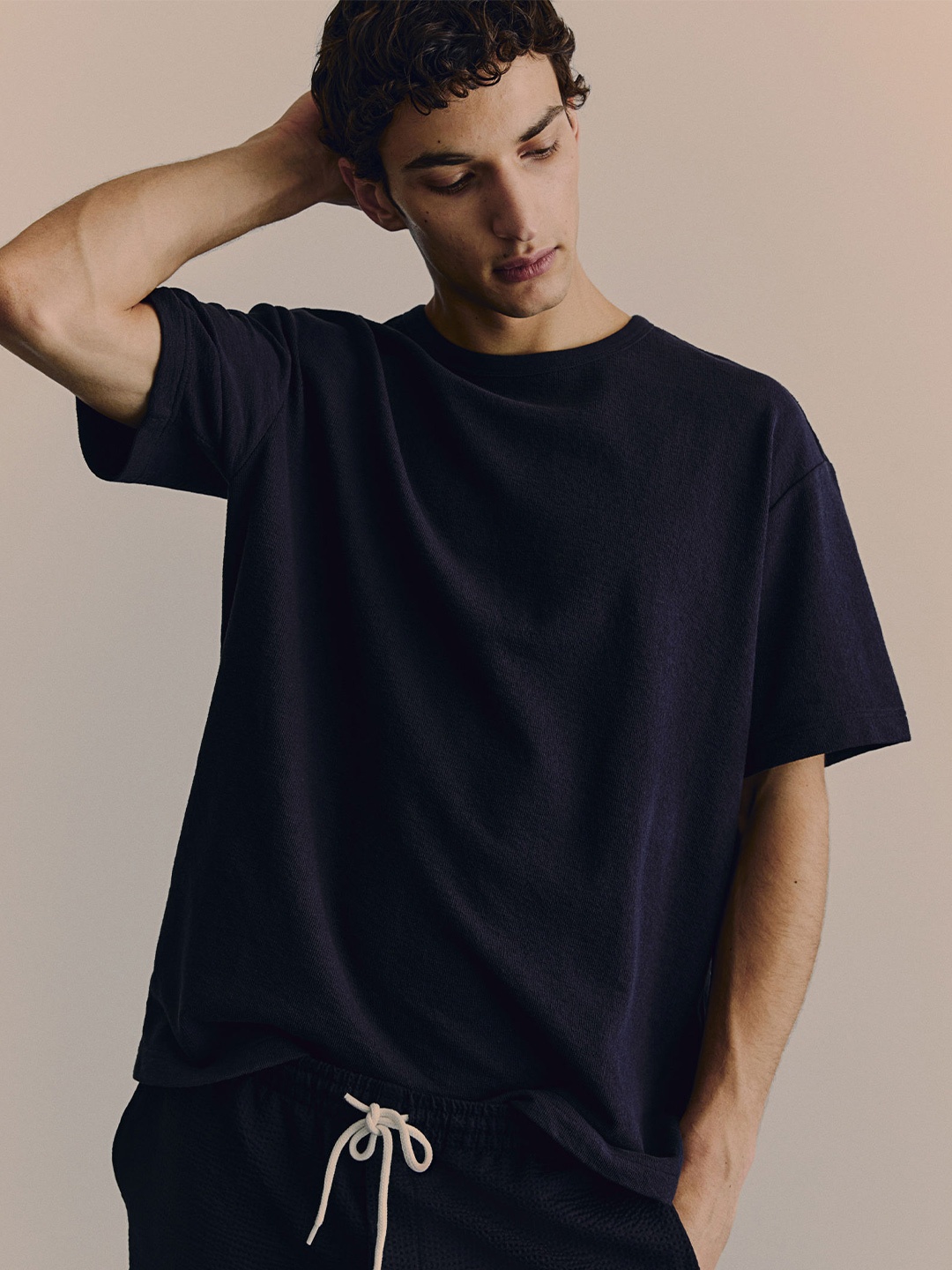 

H&M Loose Fit T-Shirt, Blue