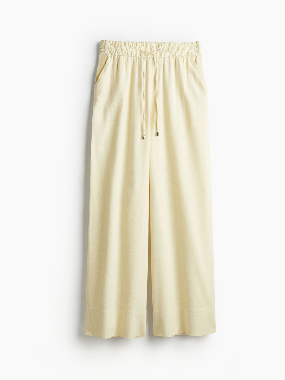 

H&M Women Wide Pull On Trousers, Yellow