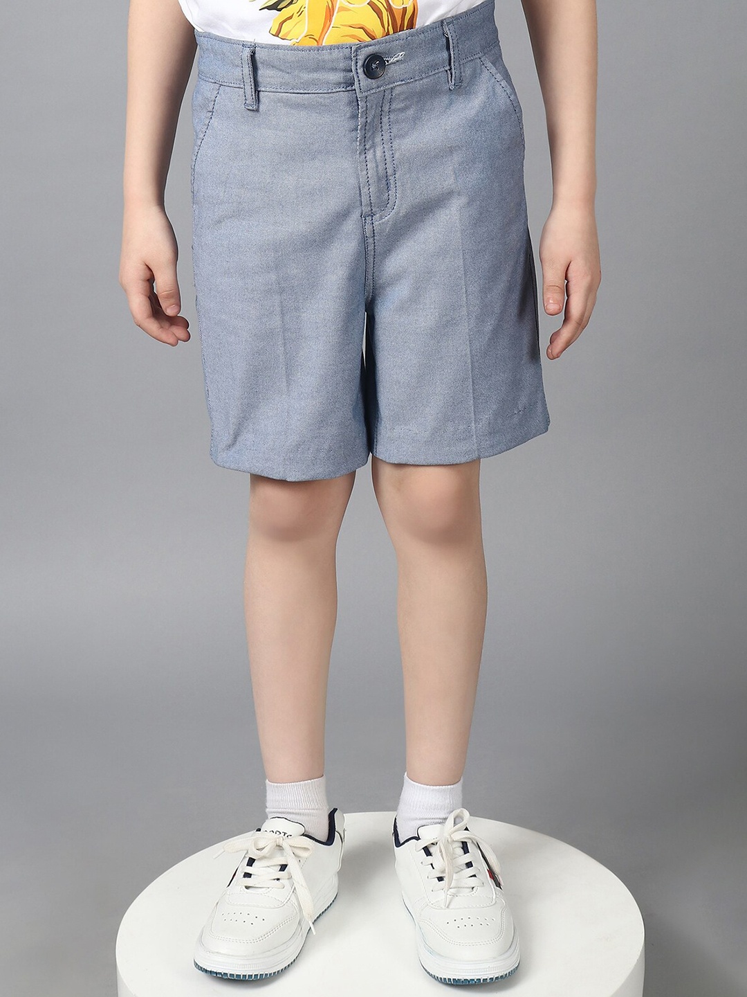 

One Friday Boys Cotton Regular Fit Shorts, Blue