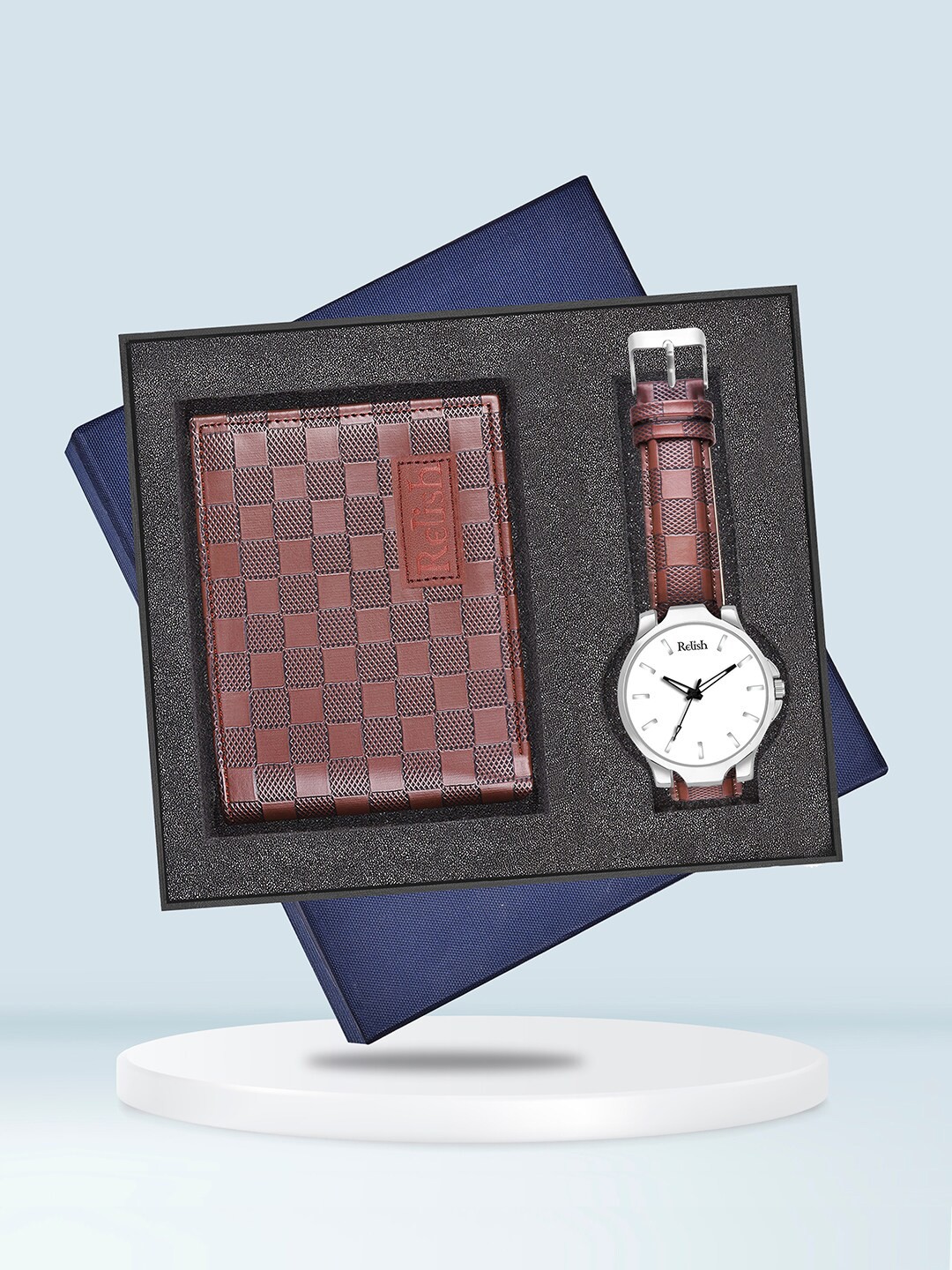 

Relish Men Accessory Gift Set of, Brown