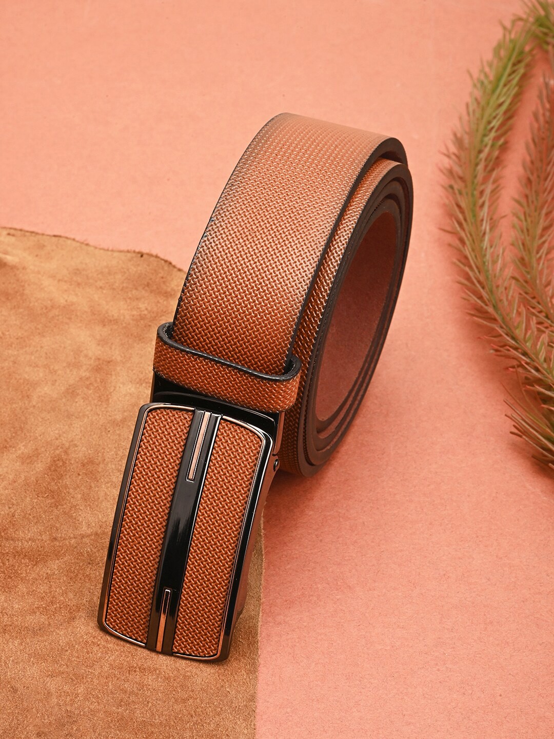 

BuckleUp Men Formal Belt, Tan