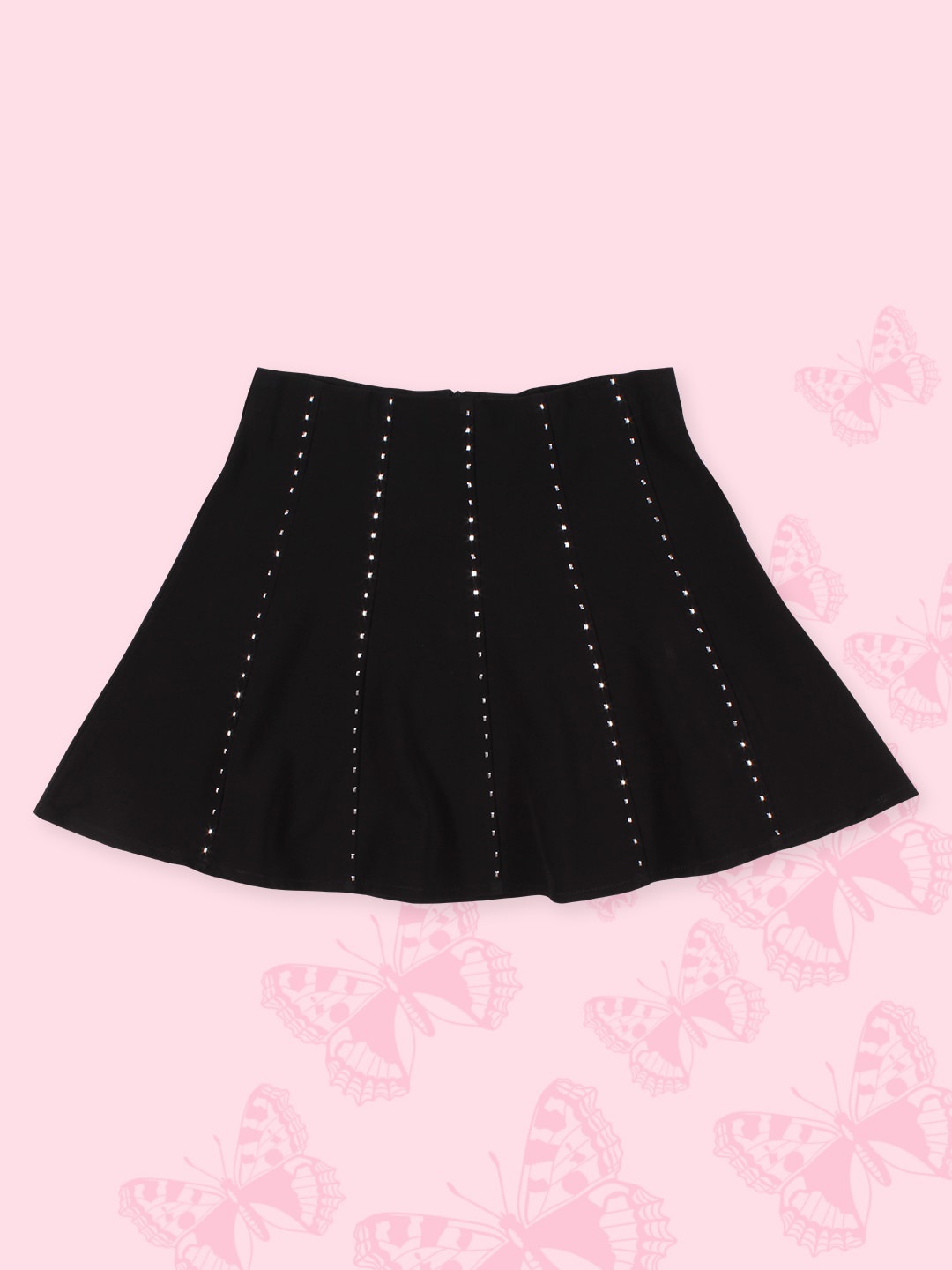 

CUTECUMBER Girls A-line Mini Skirt, Black